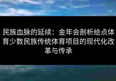 民族血脉的延续：金年会剖析给点体育少数民族传统体育项目的现代化改革与传承